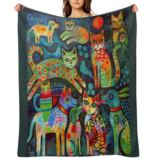 Family And Friends Comfort Throw Blanket