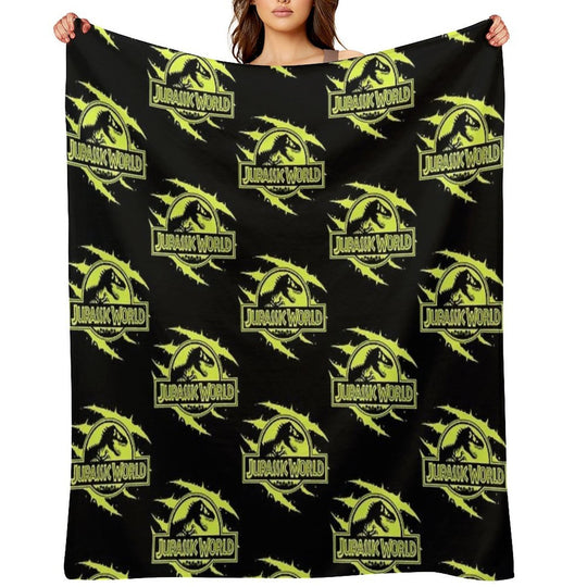Dino Jurrassix World Ogy Sustainable Throw Blanket