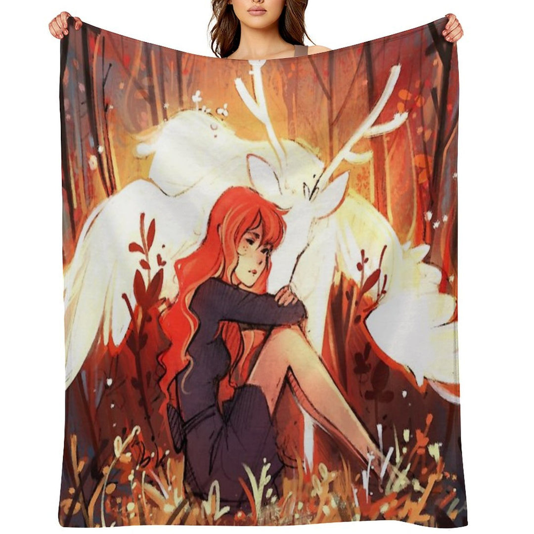 Heart of Fall Lightweight Throw Blanket