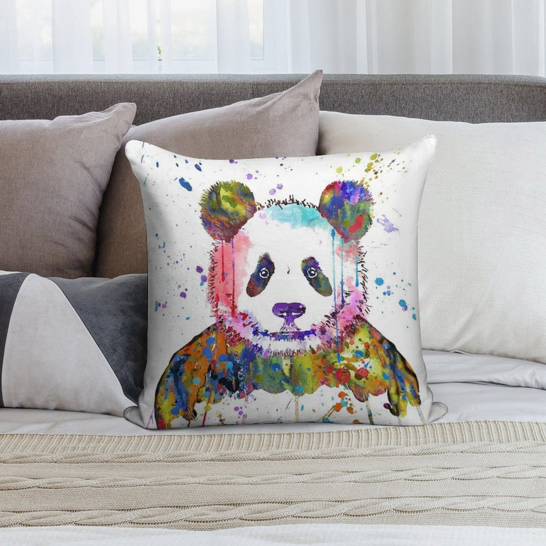 Panda Soft Decorative Cover Throw Pillow