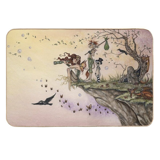 Where The Wind Takes You  Repositionable Bath Mat