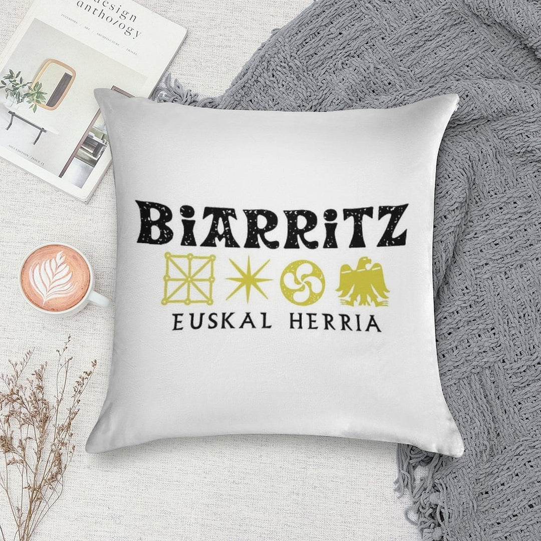 Biarritz Euskalduna Soft Durable Construction Throw Pillow