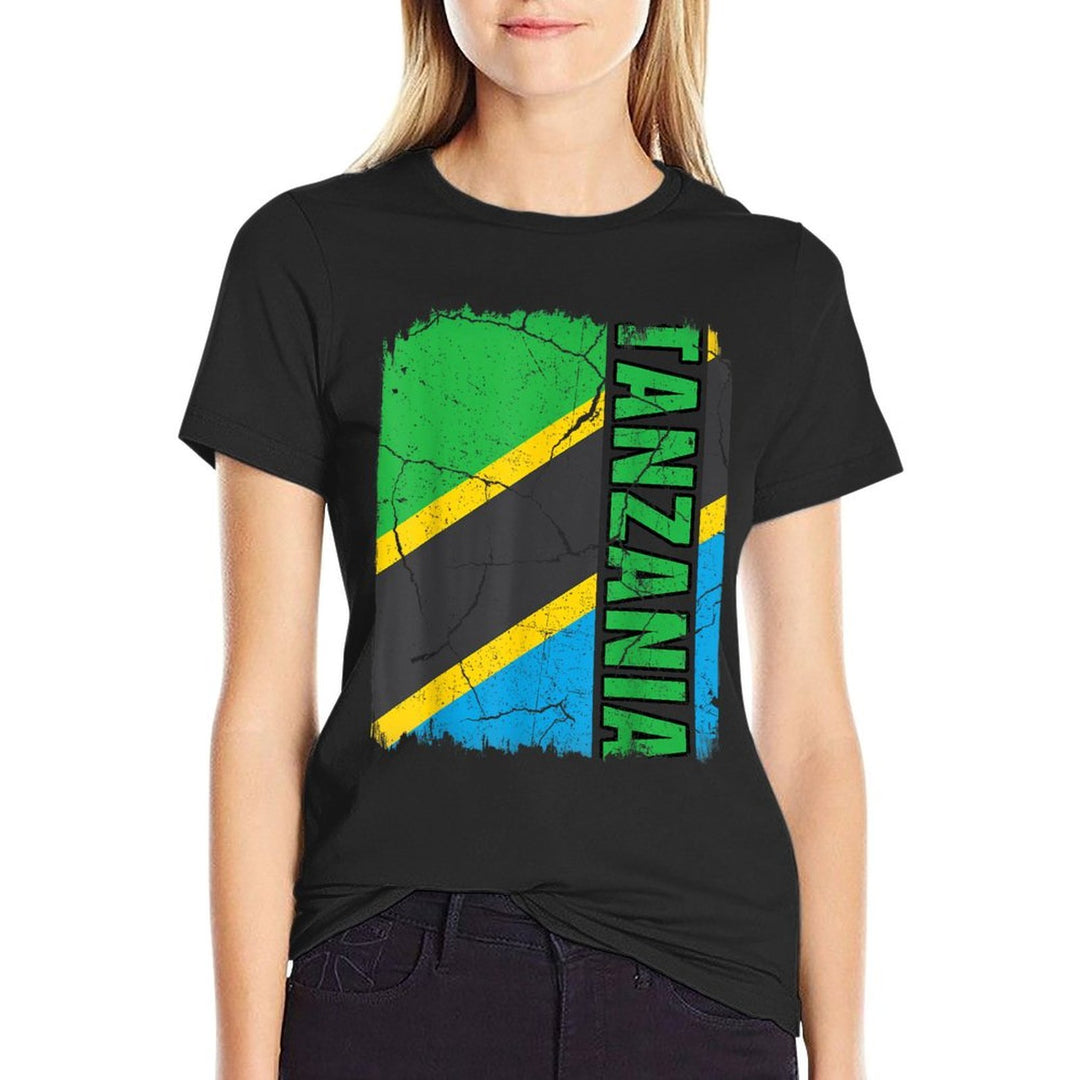 Vintage Tanzanian Tanzania Pride Roots Heritage Gift  Breathable T-Shirt