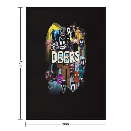 Doors All The Entities New Doors Game Update Comfort Throw Blanket