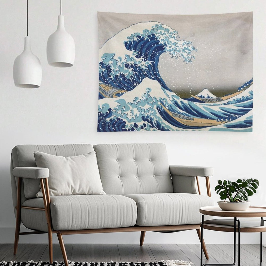 Under The Wave Off Kanagawa - The Great Wave - Katsushika Hokusai Tapestry