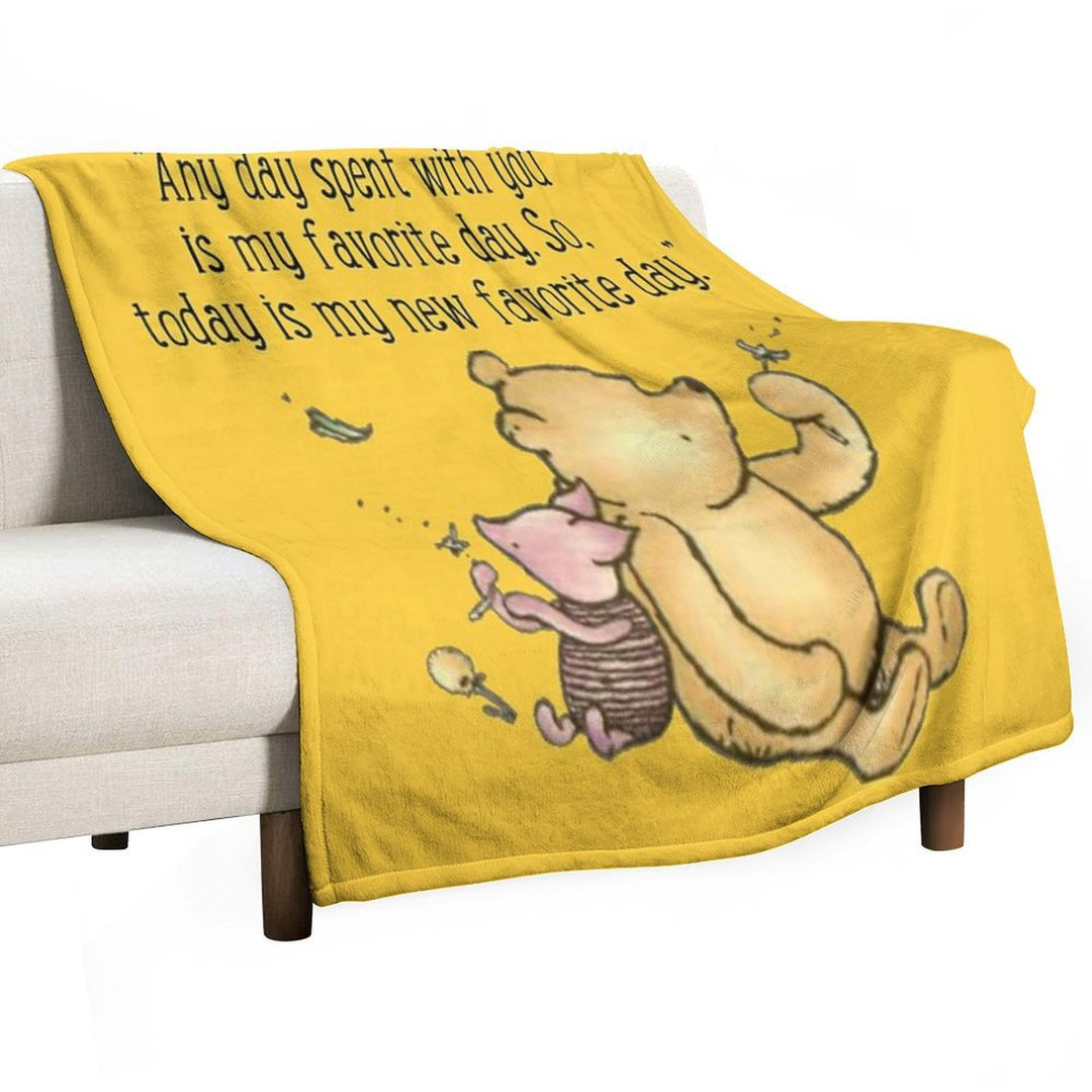 Winnie The Pooh Quote Gift-ready Throw Blanket
