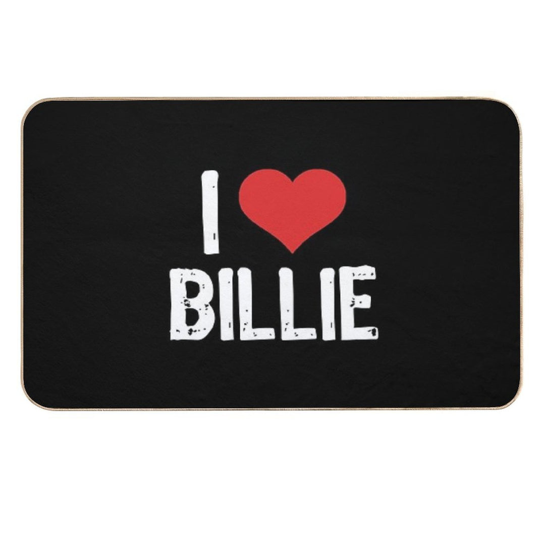 I Love Billie  Odorless Bath Mat