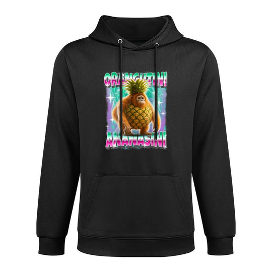 Italian-Brainrot Orangutini-Ananasini Orangutan Pineapple Shrink-Resistant Hoodie