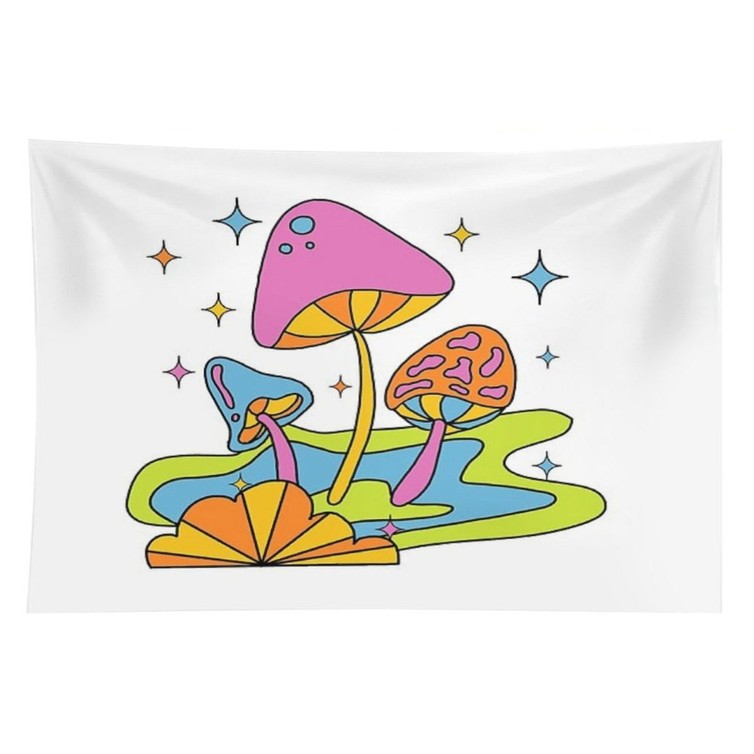 Groovy Psychedelic Mushrooms Tapestry