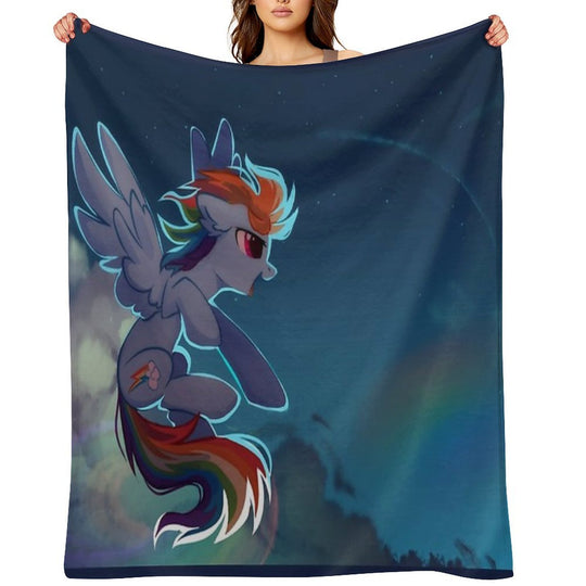 Rainbow Dash Quick-dry Throw Blanket
