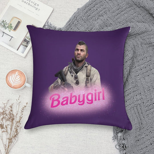 John Soap Mactavish Babygirl Soft Shrink-Resistant Throw Pillow