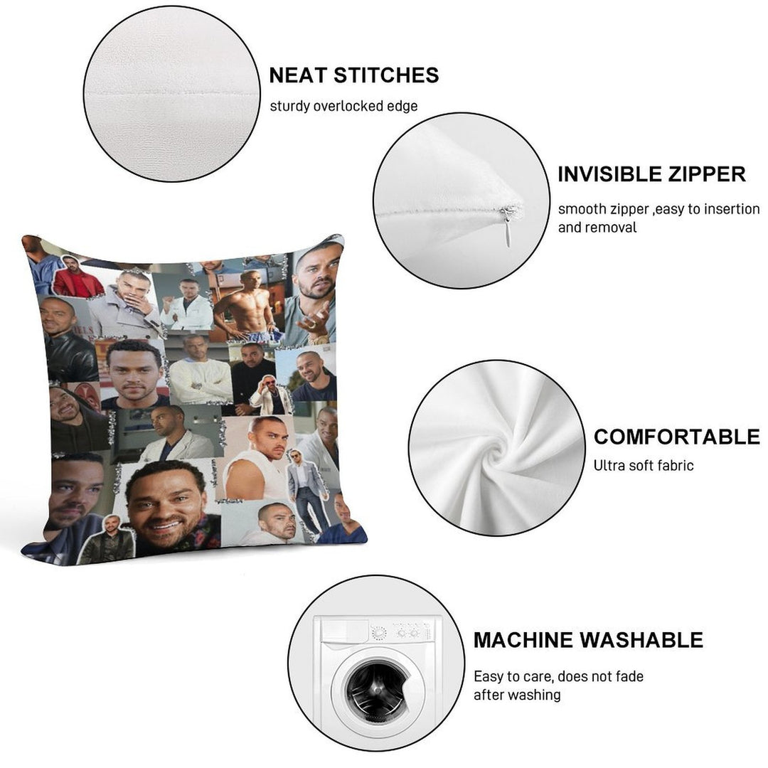 Jackson Avery Collage Soft Decorative Cover Throw Pillow
