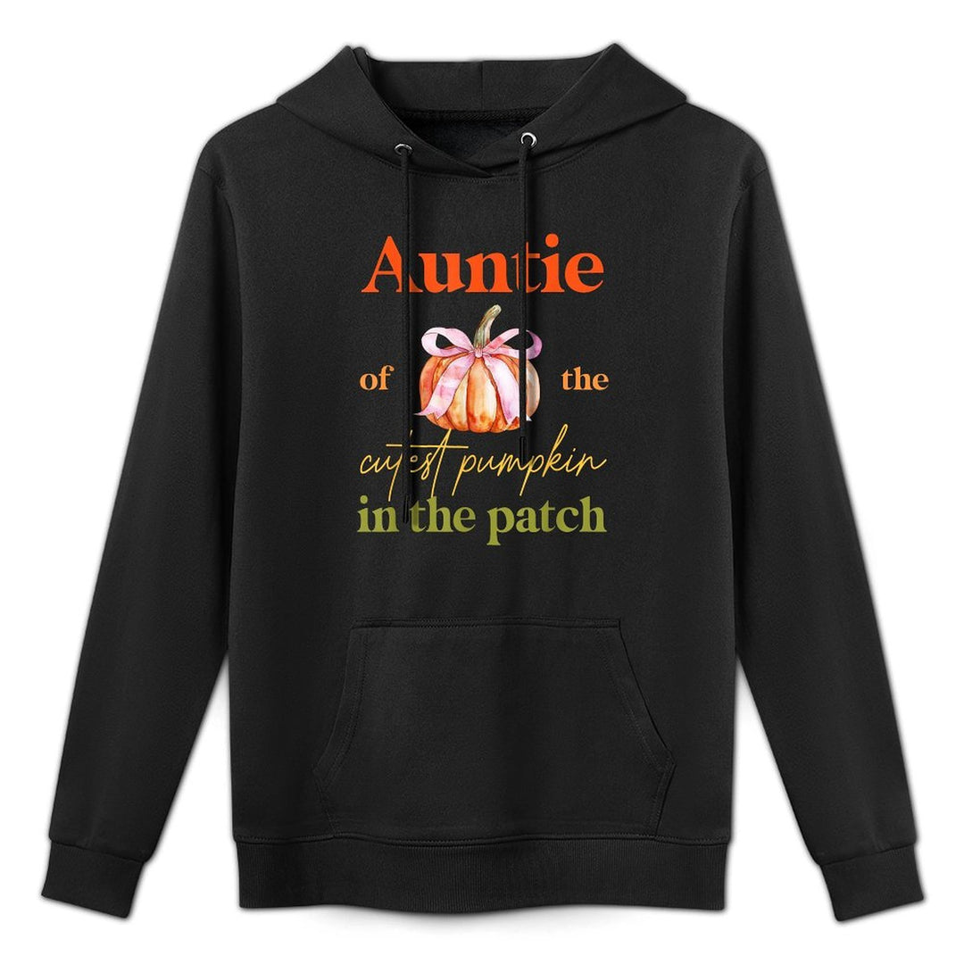 Auntie of The Cutest Pumpkin In The Patch Birthday Girl Machine Washable Hoodie
