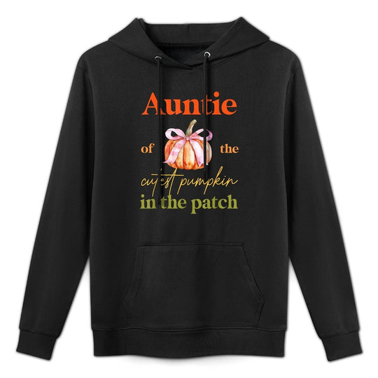 Auntie of The Cutest Pumpkin In The Patch Birthday Girl Machine Washable Hoodie