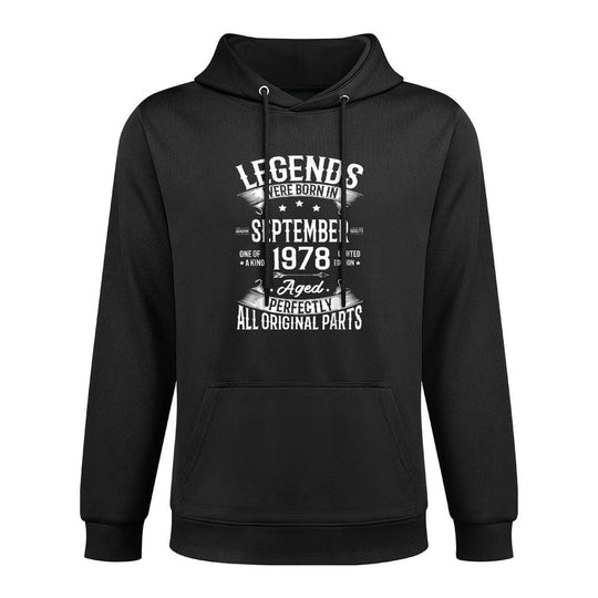 Legends Were Born in September 1978 47th Birthday 47 Yrs Old Kangaroo Pocket Hoodie