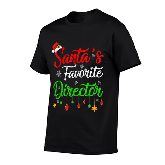 Funny Xmas Santas Favorite Director Christmas  Quick-drying T-Shirt