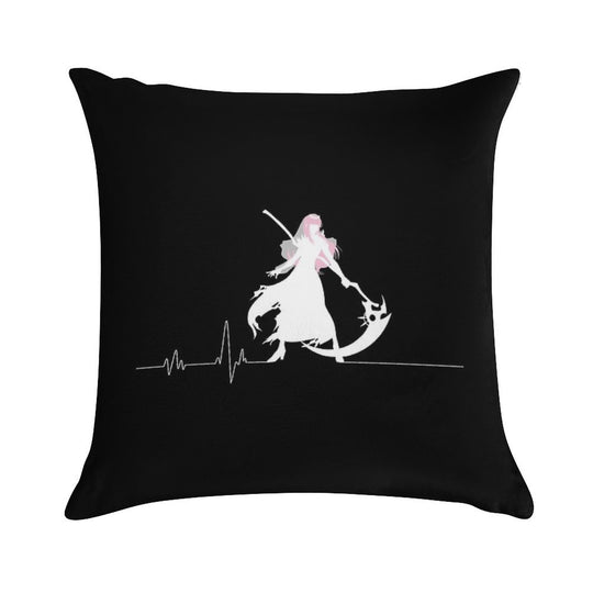 Dead Beat Soft Short Plush Fabric Throw Pillow
