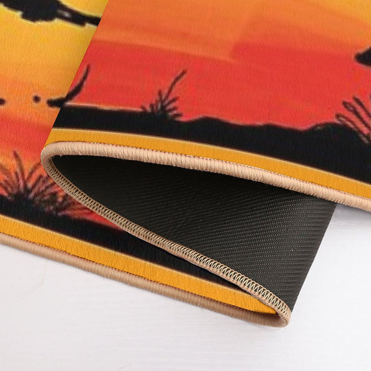 Love at Sunset Durable Bath Mat