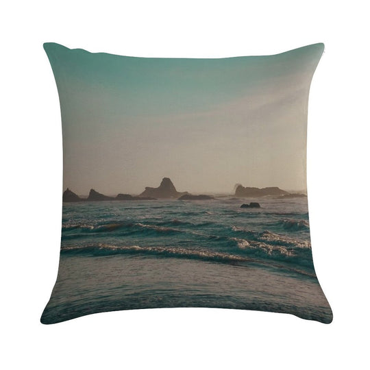 Ruby Beach at Sunset – Olympic National Park, Washington Coast Soft Hidden Zipper Throw Pillow