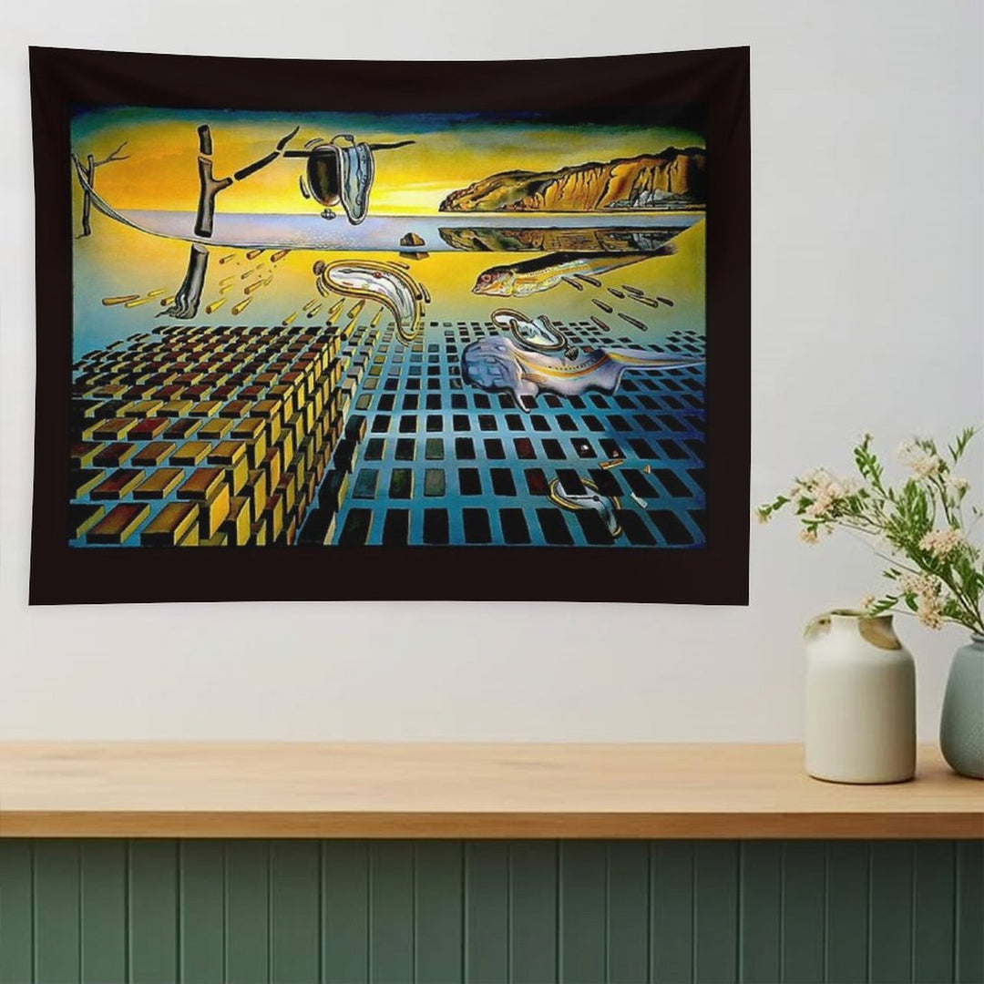 DISINTEGRATION  Vintage Abstract Painting Print Tapestry