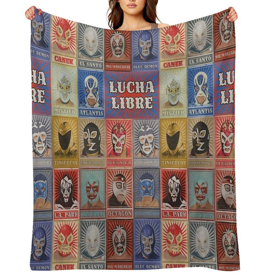 Lucha Libre Legends Lightweight Throw Blanket