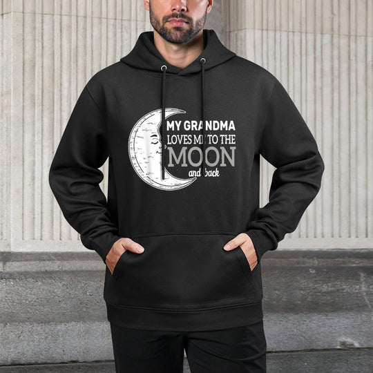 My Grandma Loves Me To The Moon And Back Kids Girl Boy Durable Construction Hoodie