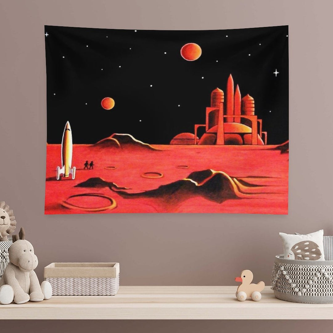 CITY ON MARS Tapestry