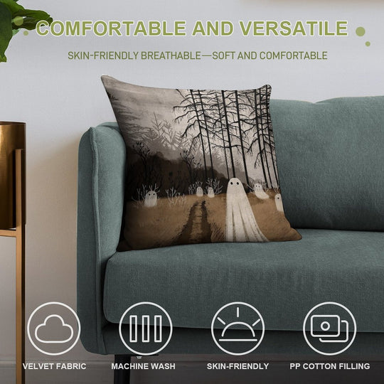 Lost In The Unknown Soft Ultra-Soft Texture Throw Pillow