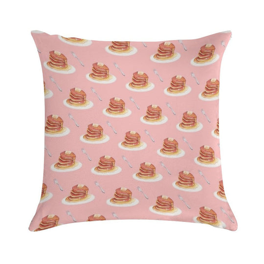 Pancake Pattern Soft Warmth Comfort Throw Pillow