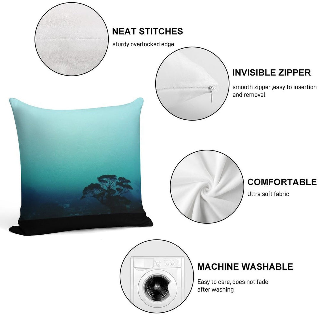 Contemplation Soft High-Density Material Throw Pillow
