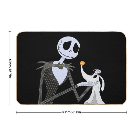 The Nightmare before Christmas Jack Petting And Bonding with Zero  Long-Lasting Bath Mat
