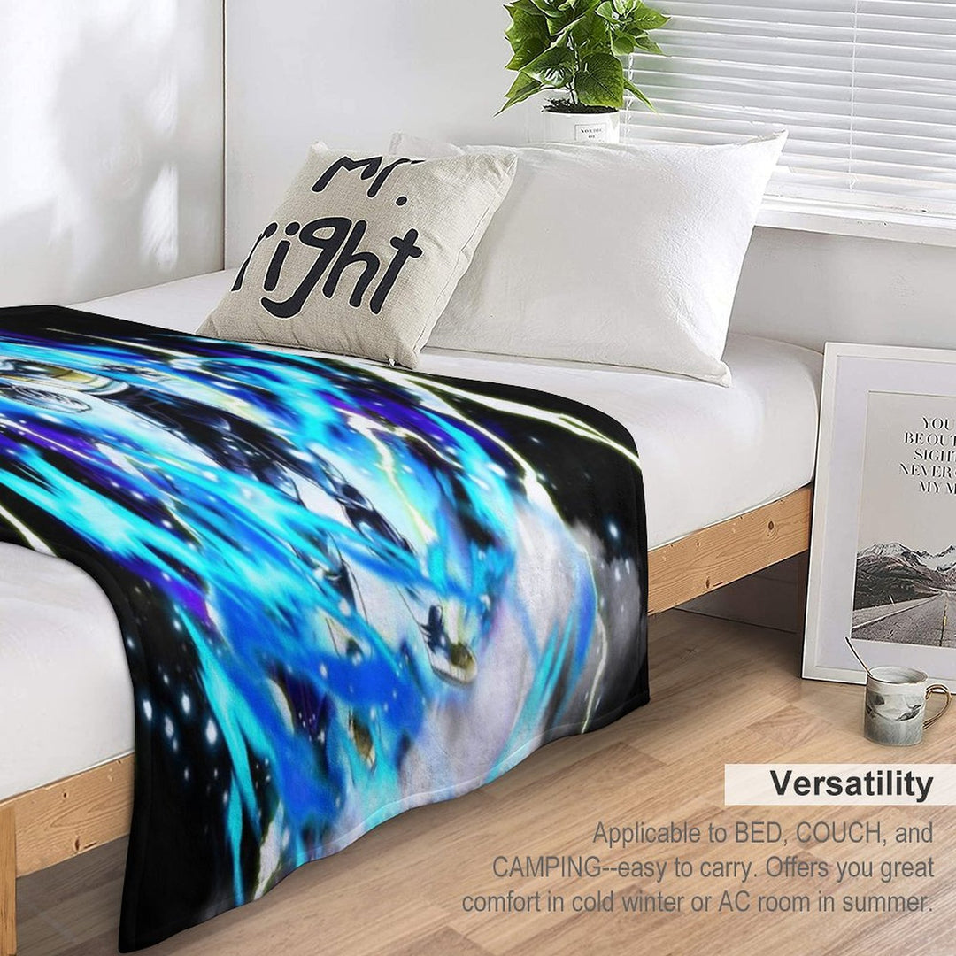 Vegeta ( Super Saiyan Blue ) Plush Throw Blanket