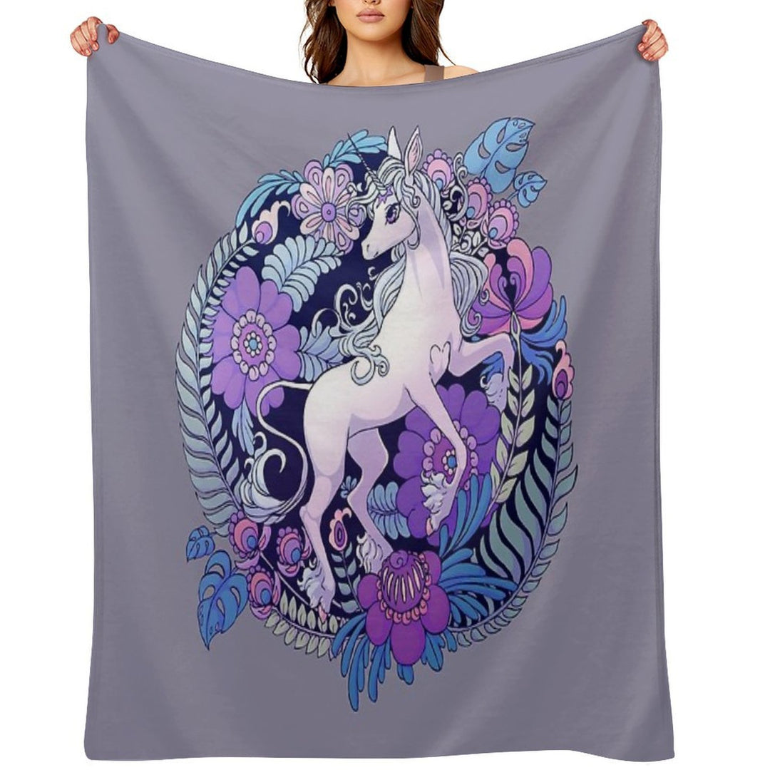The Last Unicorn Machine-washable Throw Blanket