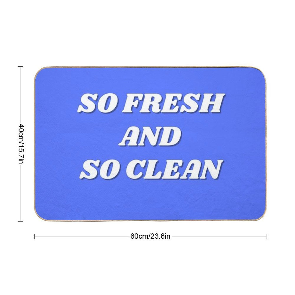 So Fresh And So Clean  Fade-Resistant Bath Mat