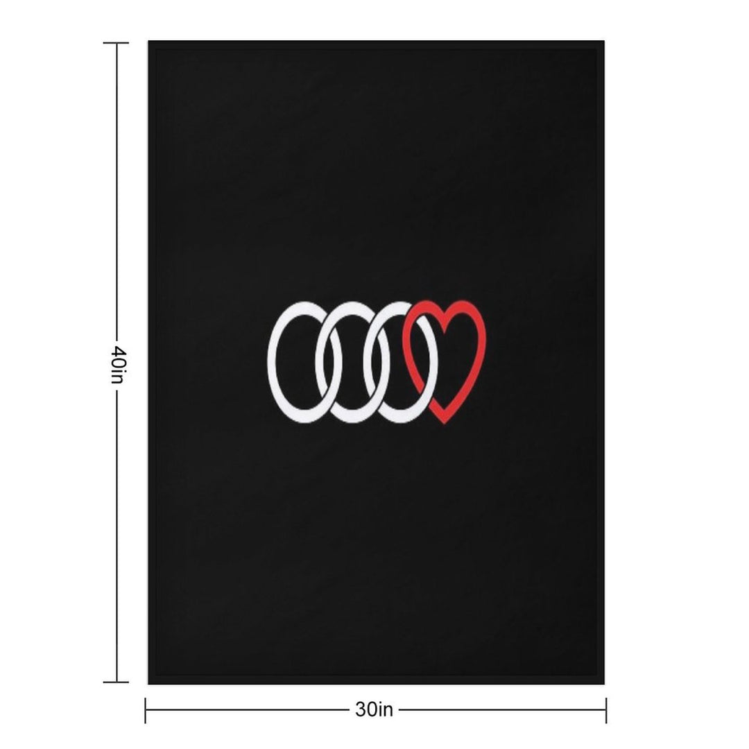 Audi Love (Dark) Durable Throw Blanket