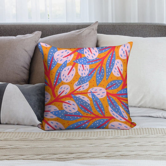 Gold Sky in The Forest Soft Durable Construction Throw Pillow