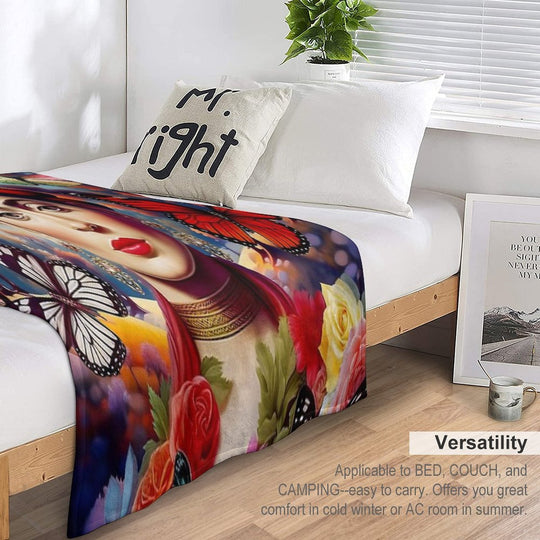 Frida Kahlo 14 Compact Throw Blanket