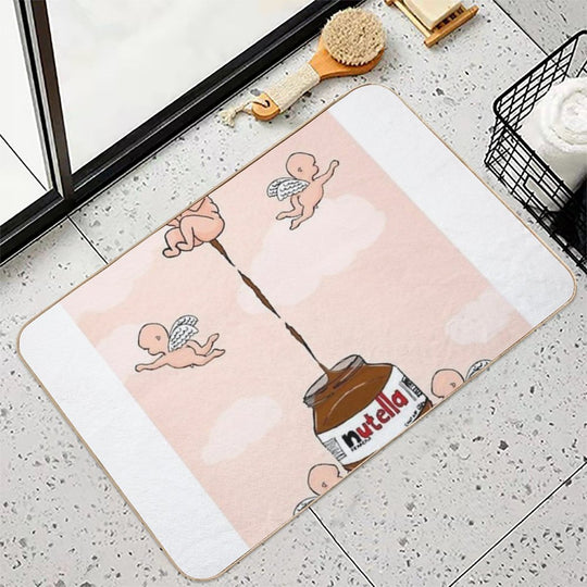Nutella Angels  Absorbent Bath Mat