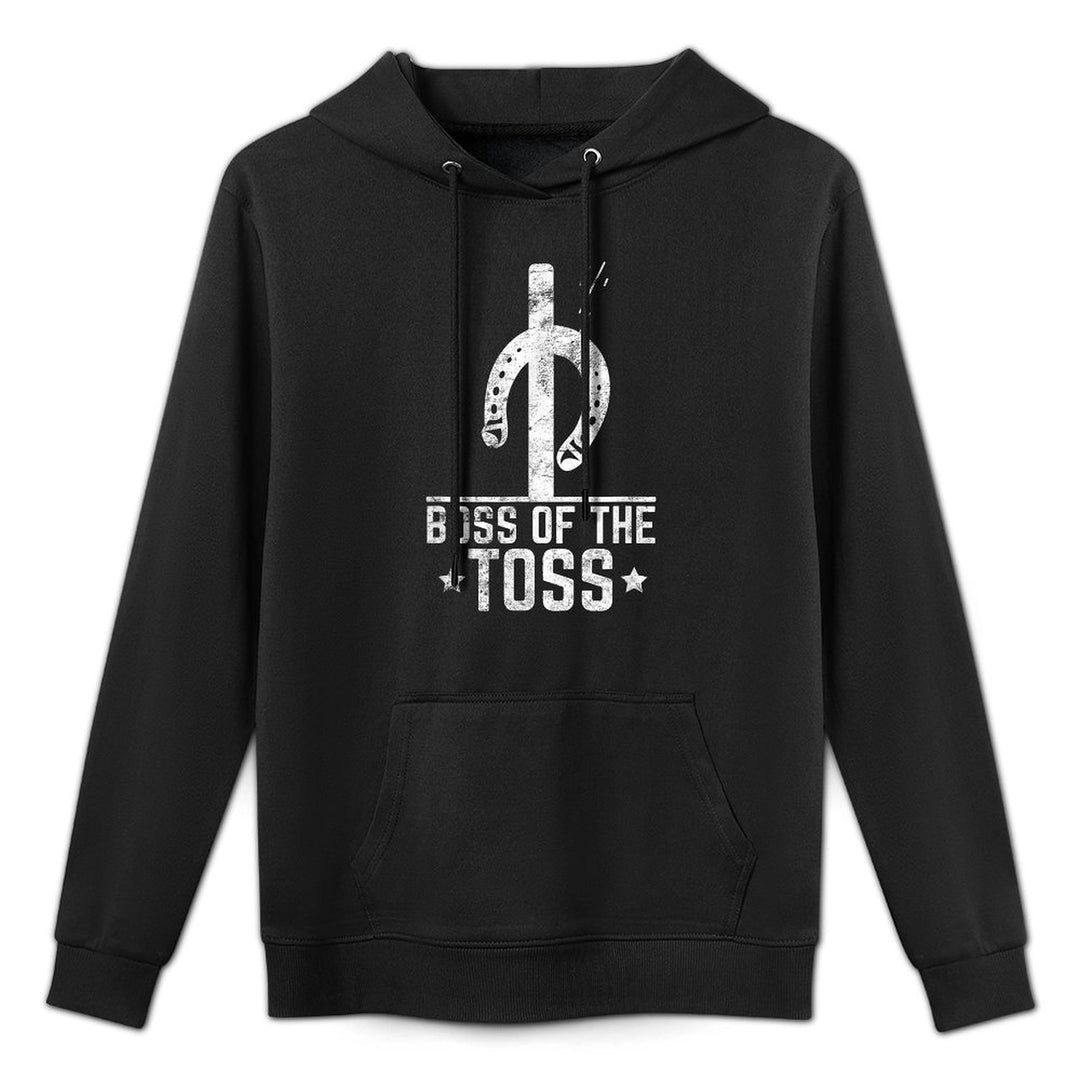 Boss Of The Toss Horseshoe Pitching Horseshoes Throwing Layering Staple Hoodie