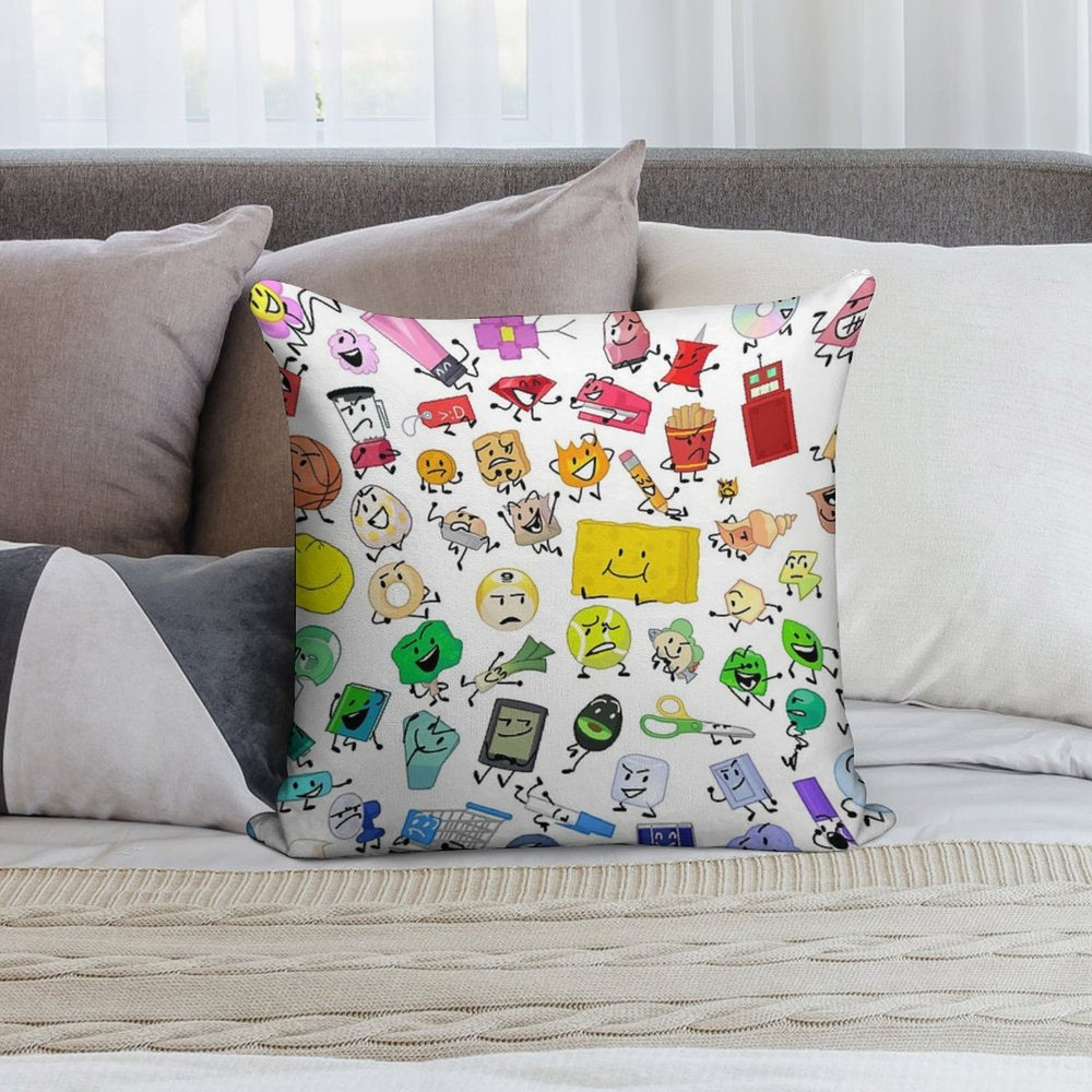 BFB And TPOT Full Cast Print Soft Ultra-Soft Texture Throw Pillow