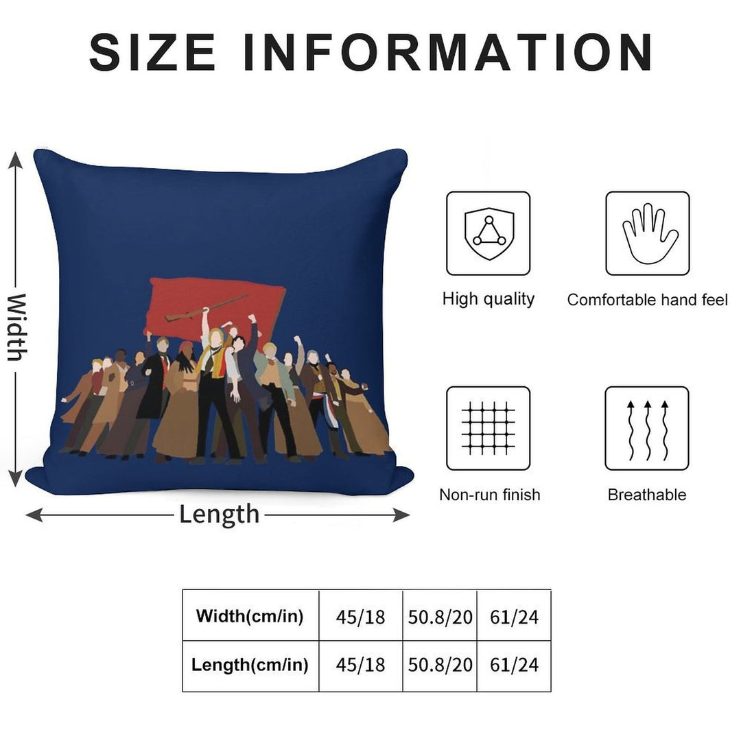 Les Mis One Day More Soft Easy Maintenance Throw Pillow