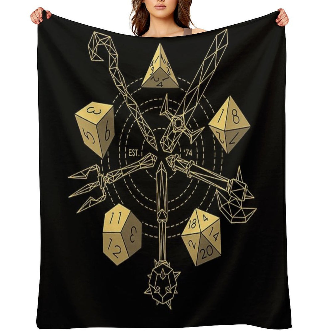 Dungeons & Dragons - Choose Your Weapon Compact Throw Blanket