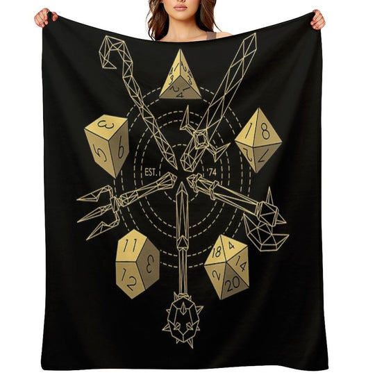 Dungeons & Dragons - Choose Your Weapon Compact Throw Blanket