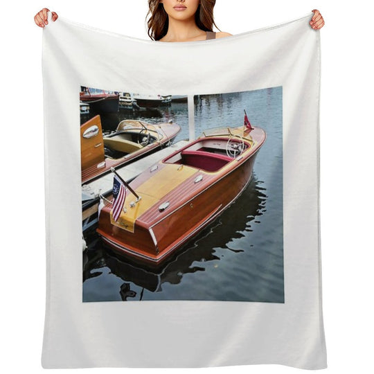 Photo of A Chris Craft Riviera Comfort Throw Blanket