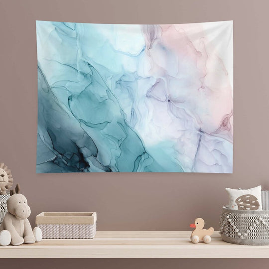 Beachy Pastel Flowing Ombre Abstract 1 Tapestry