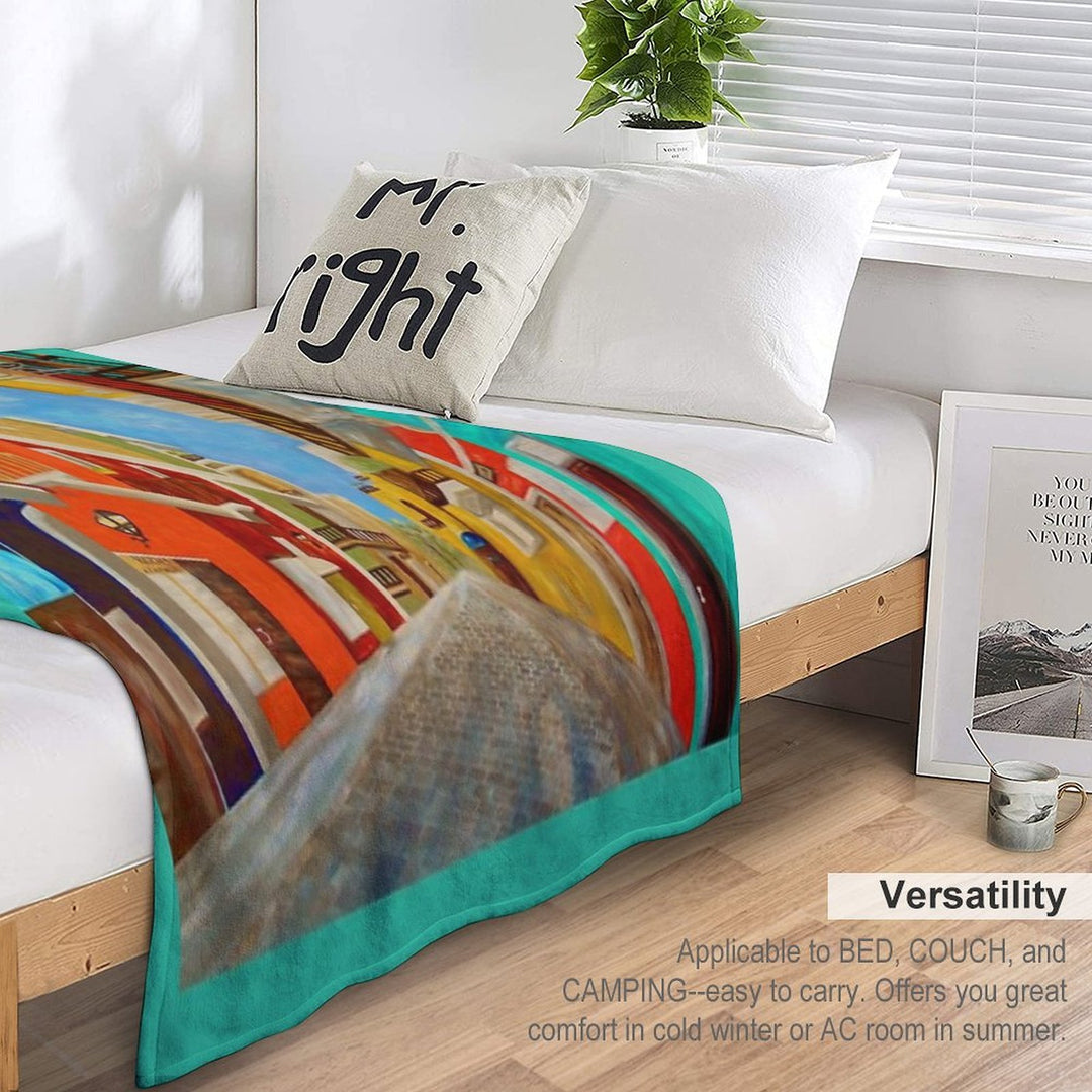 Old San Juan Durable Throw Blanket