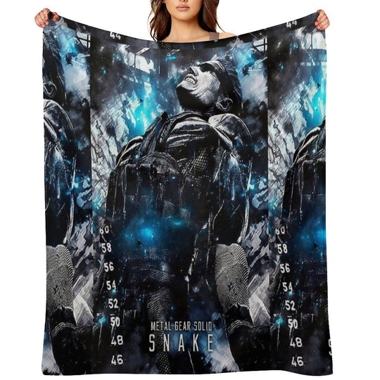 Metal Gear Solid Snake Wrinkle-free Throw Blanket