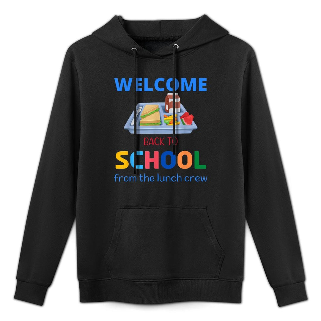 Cute Welcome Back To School from The Lunch Crew Lunch Lady Cotton-Polyester Blend Hoodie