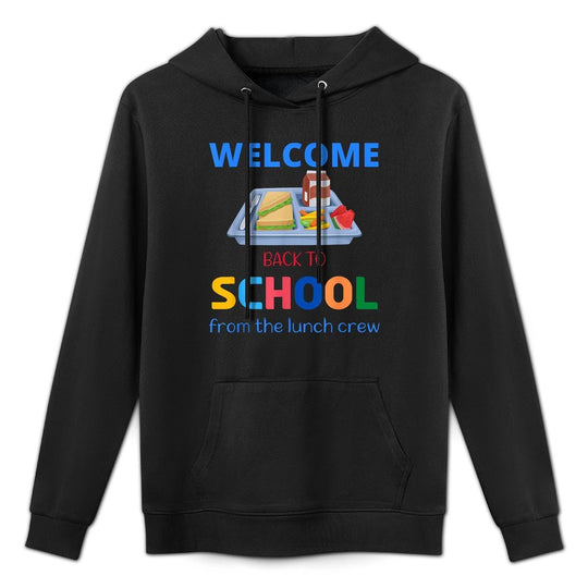 Cute Welcome Back To School from The Lunch Crew Lunch Lady Cotton-Polyester Blend Hoodie