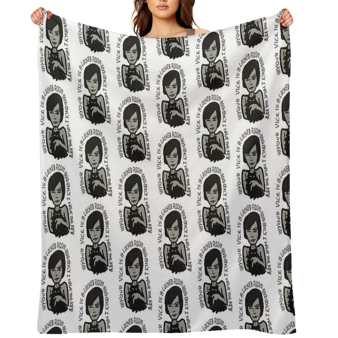 YOUR VICE IS A LOCKED ROOM AND ONLY I HAVE THE KEY Compact Throw Blanket